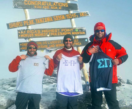 Brothers atop Kilimanjaro